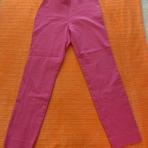 Women’s Hot Pink Slimming Ankle Pants New Day Size 0 EC